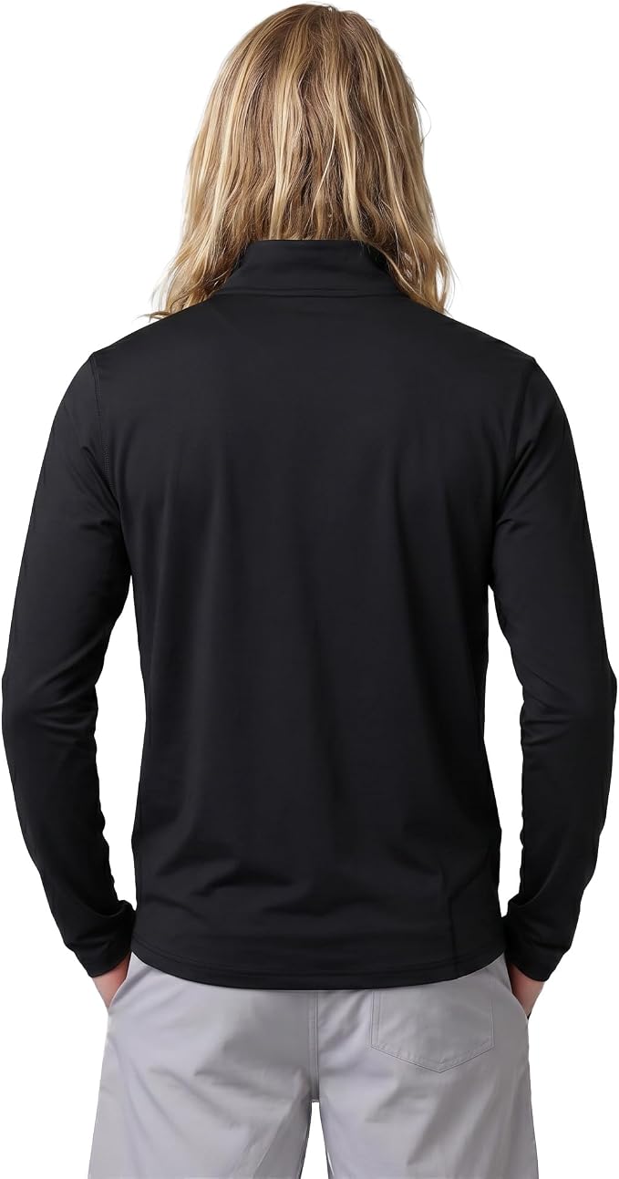 Reel Life Men's Jax Beach - Quarter-Zip Long Sleeve, Sun Shirts for Men, UPF 50+, Quick-Dry, Lightweight UV Shirts for Men