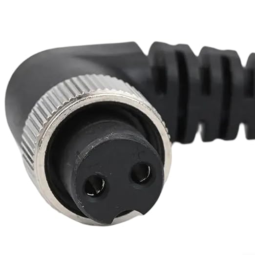 Electric Reel Fishing for Battery Power Cable Elbow 2-Hole Adapter Cord for DAIWA 45Cm PVC Copper Wire Fishing Reel Replacement Parts(3oclock)