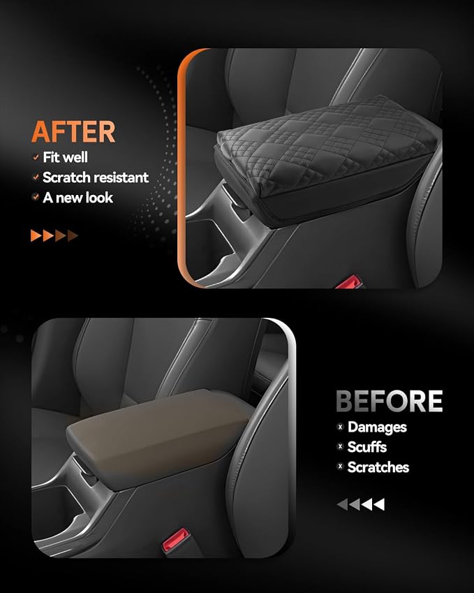 CDEFG for 2025 2026 Kia K4 Center Console Cover Armrest Box Cover for K4 (LX, LXS, EX, GT-Line, GT-Line Turbo) Accessories Console Arm Rest Protector Thickened