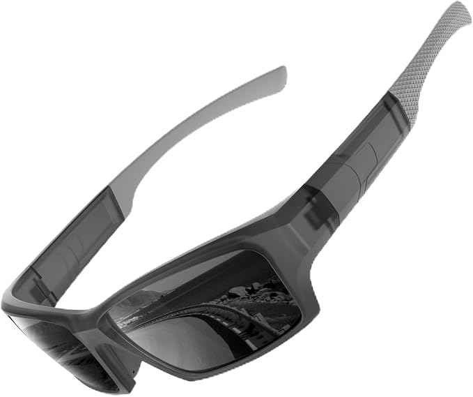 Polarized Sports Sunglasses for Men Women - Wrap Around Sun Glasses with UV Protection Fishing Cycling Running