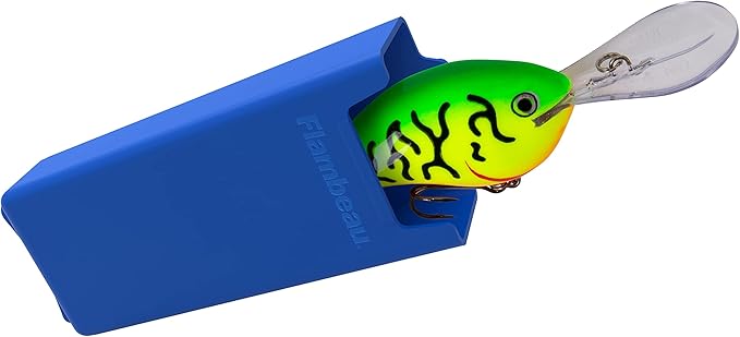 Flambeau Outdoors Zerust MAX Waterproof Crank Bank | 24 Removable Zerust Anti-Corrosion Cups, Individually Protect and Store Crankbaits, Jerkbaits, Jointed-Baits, Poppers, 14" x 6.4" x 5.3"