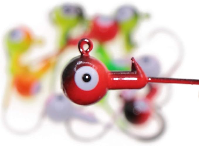 Fishing Lures Jig Heads,Ball Heads 1/32oz-1oz,Sharp Fishing Hooks for Freshwater or Saltwater