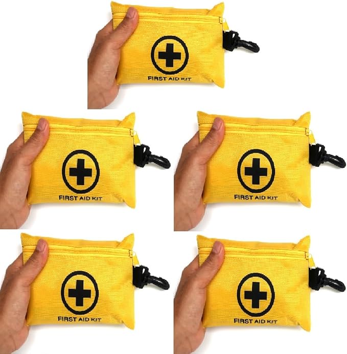 Galaxylense 151 Pcs First Aid Kits Small for Survival Emergency Trauma Military Tactical Medical School Office Home Hunting Camping Hiking Traveling Fishing IFAK EMT Bag Multi Selection (5 Sets)