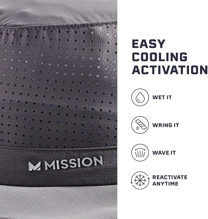 MISSION Cooling UPF Boonie Hat - Unisex Sun Hat for Hiking, Beach & Fishing - Sweat & Water Activated Technology
