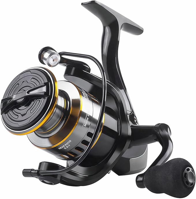 Persei Spinning Fishing Reel - 22LBs Max Drag, 5.2:1 Gear Ratio - Lightweight Ultra Smooth Powerful Saltwater or Freshwater Spinning Fishing Reel, 500 2000 3000 5000 7000 Series