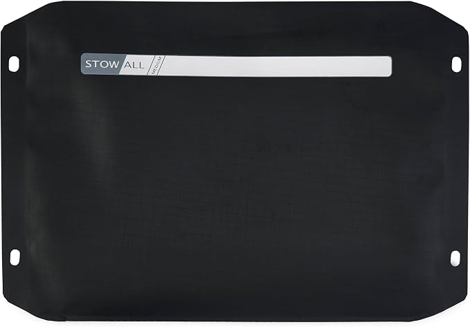 Plano StowAll Waterproof Zip Pouch, Medium, Charcoal, IPX7 Rated Dry Storage with Clear Window, Expandable Base, and Carabiner Loops