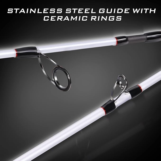 Sougayilang Spinning Combo, Medium Heavy Fishing Pole and 2000 Spinning Reel Set, Fishing Rod and Reel Commbo for Bass Fishing Tackle