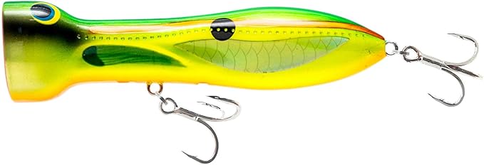 Nomad Design Chug Norris Topwater Popper Lure Collection – Floating Offshore Saltwater Surface Fishing Plug - Durable HD Body for Big Game - Realistic Splash & Erratic Action