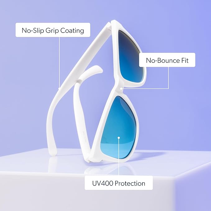 goodr Polarized Sunglasses, Medium Sized (OG), UV400 Protection, No Slip, No Bounce