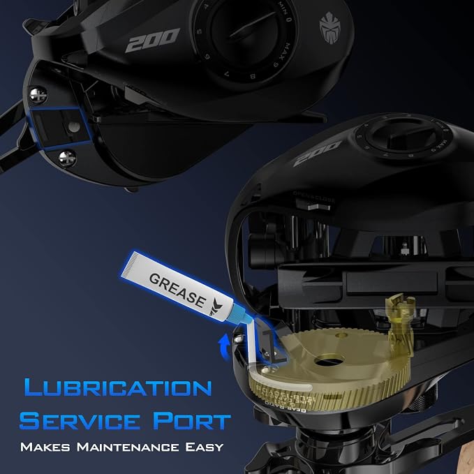 KastKing MegaTron Baitcasting Reels, High Capacity or High Speed Low Profile Casting Reel, 7+1 Double Shielded Stainless Steel BB, 8-Button Magnetic Brakes, Powerful Drag, Freshwater & Inshore Fishing