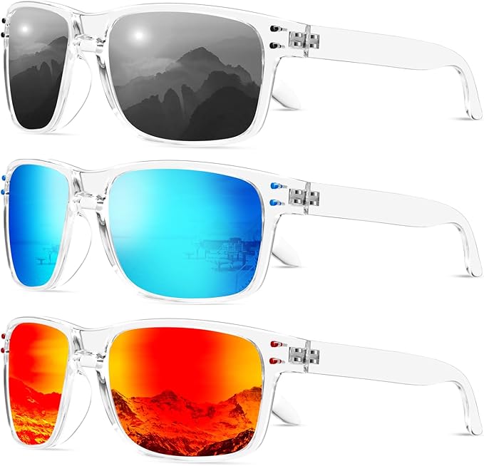 KALIYADI Polarized Sunglasses for Men and Women Vintage Style Sun Glasses for Fishing Running Driving with UV Protection