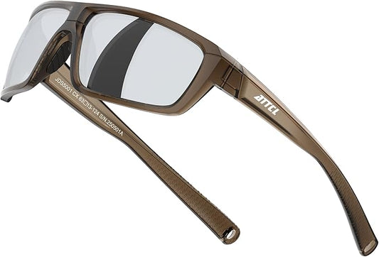 ATTCL Polarized Sunglasses Men for Fishing: UV Protection Lightweight TR90 Sports Wrap Sun Glasses Driving Golf Running