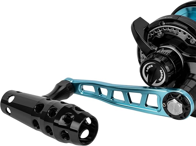THKFISH Slow Pitch Jigging Reel, 55lbs Max Drag 6.3:1,9+2 Stainless BB Lever Drag Saltwater Heavy Duty Trolling Reel Slow Jigging Reel Saltwater Fishing