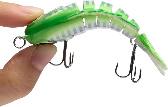 BASSDASH SwimPanfish Multi Jointed Panfish Bluegill Swimbaits Hard Topwater Bass Lures Fishing Lure Crank Saltwater 3.5in/0.85oz