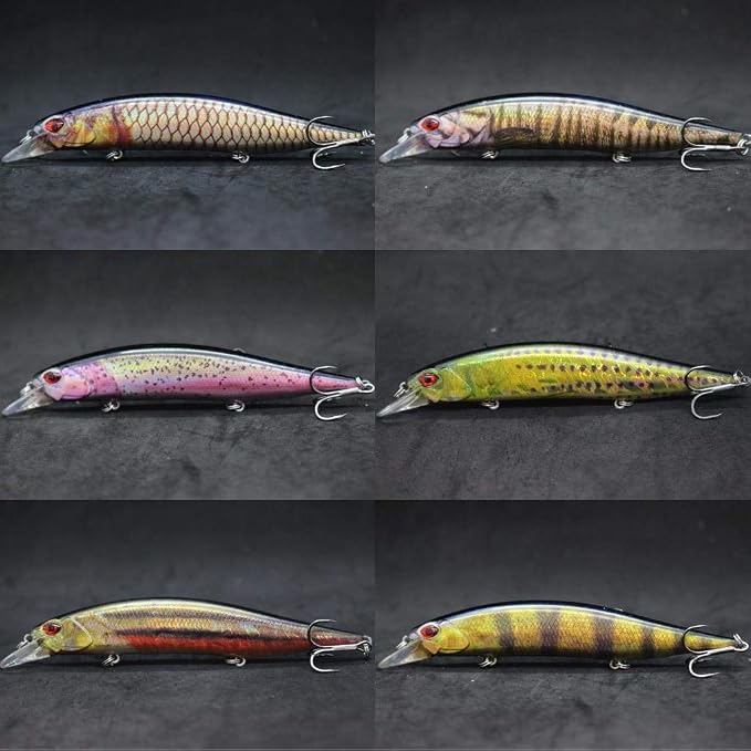 Minnow Crankbait for Bass Fishing Bass Lure Jerkbait Fishing Lures and Tackle Box