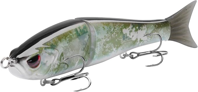 Bassdash SwimShad Glide Baits Jointed Swimbait Bass Pike Salmon Trout Muskie Fishing Lure,3-Pack