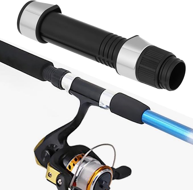 ECSiNG 2 Pack Fishing Rod Reel Seat Compatible with Most Spinning and Casting Reels 16 mm and 18 mm Black