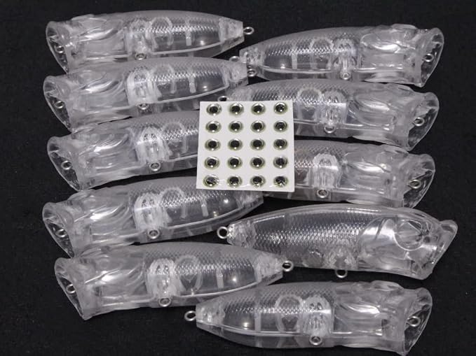 10 Blank Unpainted Minnow Crankbait Topwater Lipless Jerkbait Fishing Lures V3