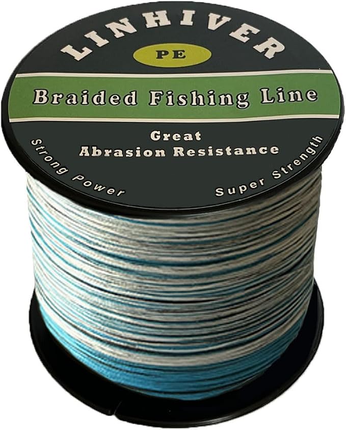 Braided Fishing Line, Strong Power, Great Abrasion Resistance, Thin Diameter, No Stretch, Low Memory and High Sensitivity(164/328/547/1093Yds) 10/15/20/30/40/50/60/70/80/100LB,4/8 Strands