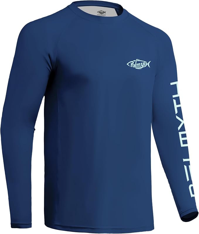 Palmyth Fishing Shirts for Men Long Sleeve UPF 50+ T Shirt Sun Protection Tee