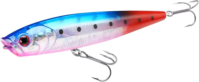 LUCKY CRAFT Gunfish 115NF Top Water Bass Fishing Lures, 4.5” Floating Lure with Cupped Mouth, Freshwater Trout and Bass Lures Fishing Gear, Accessories for Tackle Box