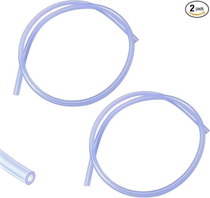 2 Pack Blue Nitro Fuel Line,2' Silicone Fuel Resistant Fuel Tube Pipe for Nitro RC Engine Models,RC Fuel Line Replacement Accessory for RC Trucks,Buggies & Hobby Models