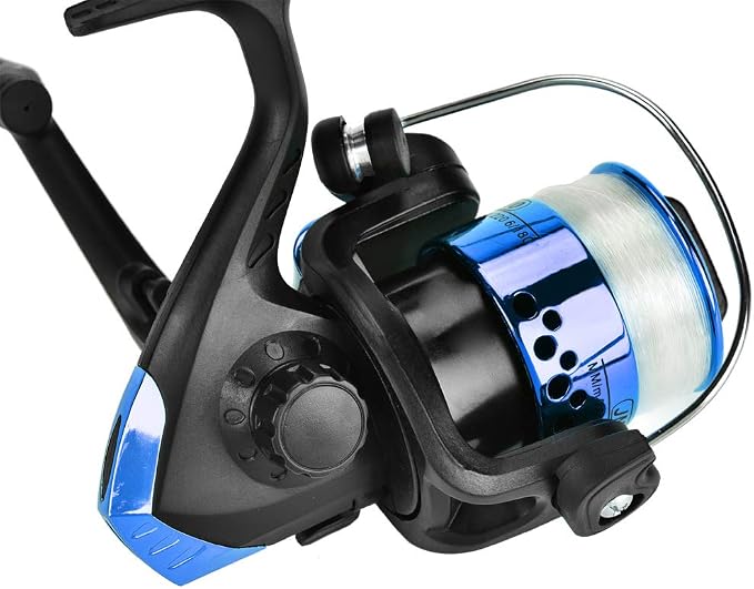 OUKENS Fishing Reel, 3 Colors Freshwater Plastic Plating Lightweight Spinning Fishing Reel Tackle Accessory