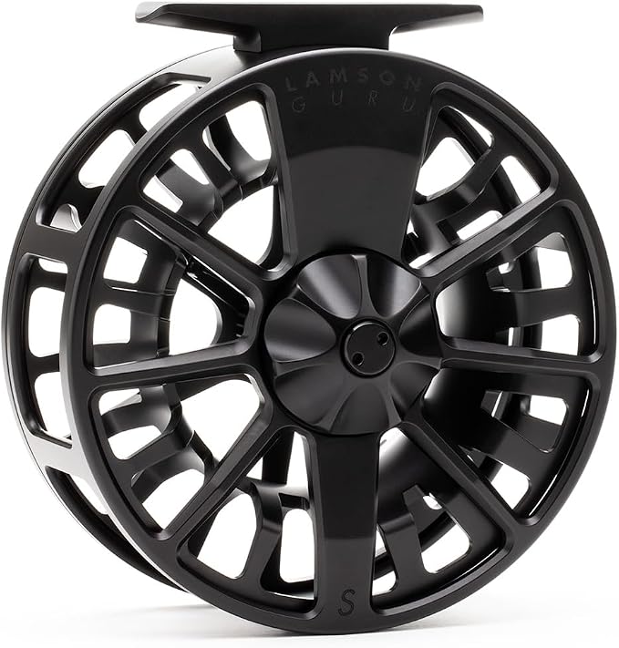 LAMSON | Guru S-Series -3+ Fly Fishing Reel | All-Water | Large Arbor, Fully CNC Machined/Anodized, Lightweight Durability