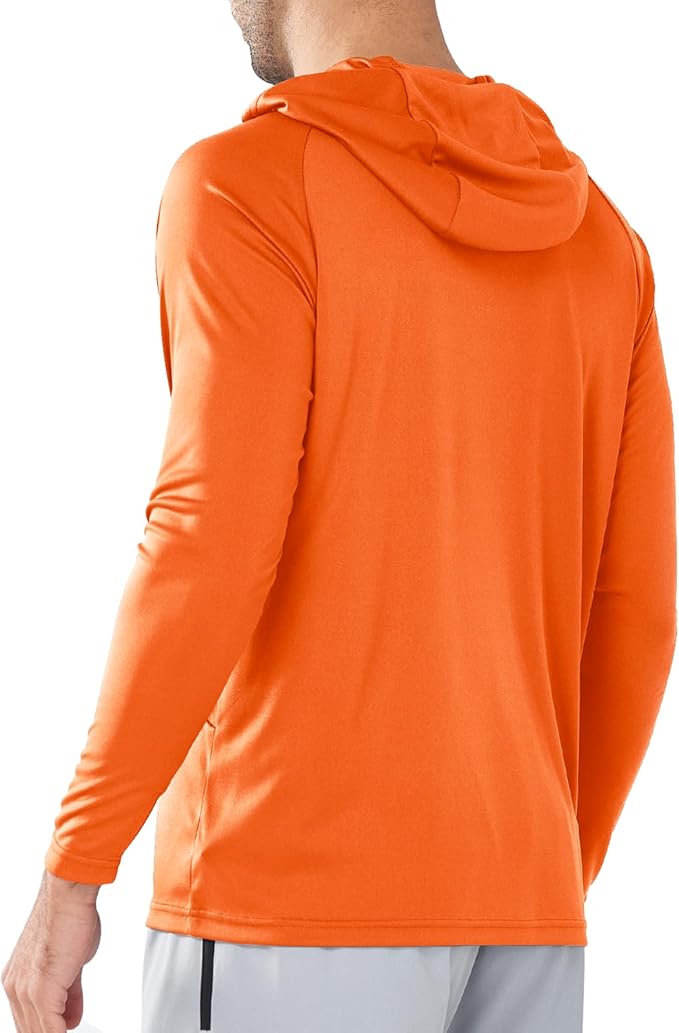 NORTHYARD Men's UPF 50+ Rash Guard Hoodie Long Sleeve Sun Protection Shirt Fishing Swim Beach Hiking Quick Dry Lightweight