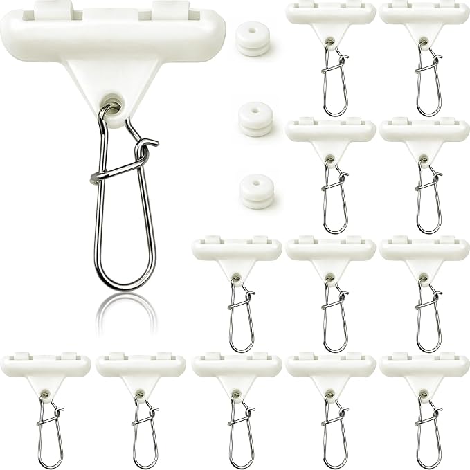 Sinker Slides for Fishing with Weight Bumpers, No Twist Sinker Slide, Clip-On Sinker Slider for Easy Weight Change, Protect Line & Knot Swivels Snaps, Ideal for Catfish Carolina Rig