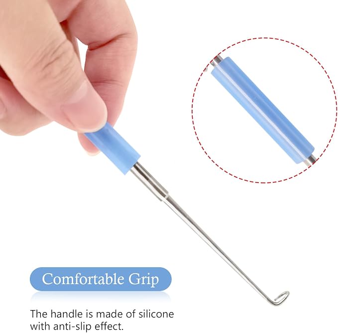 Medsuo 2pcs Stainless Steel Fishing Unhooking Disgorgers Portable Fishing Hook Remover Tools Fishing Supplies for Lake Fishing River Fishing Sea Fishing