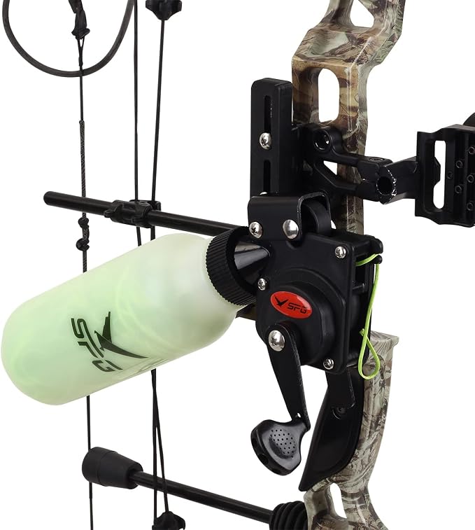 Archery Bowfishing Reel Hunting Bow Fishing Reel with 40m Fishing Rope for Compound and Recurve Bow