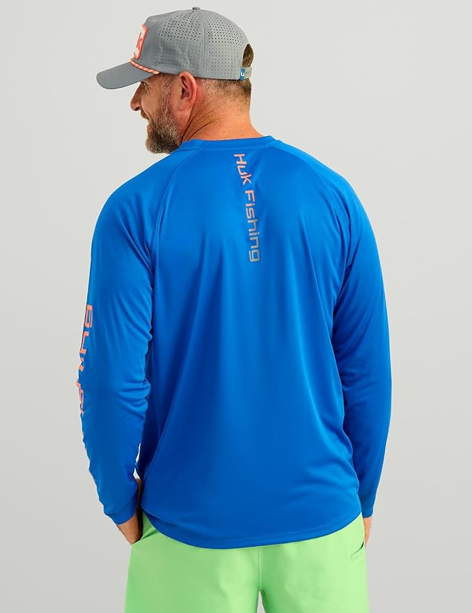 HUK Men's Pursuit Vented Long Sleeve Fishing Shirt (+30 UPF)
