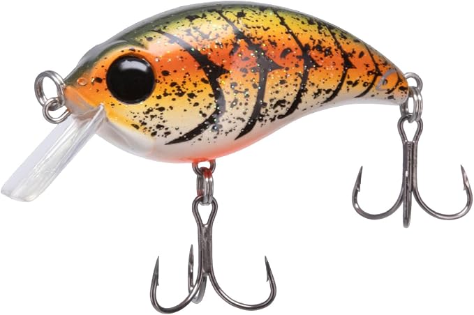 Bill Lewis ATV Squarebill Crankbait Fishing Lifelike Freshwater & Saltwater Lure 1.5 with Mustad Triple Grip Hooks, Rootbeer Craw