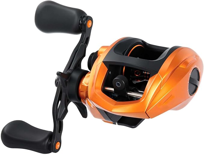 Sougayilang Baitcasting Fishing Reel, 8:1 High Speed Gear Ratio Super Smooth and Powerful Low Profile Baitcaster Reel with Maganic Brake System for Freshwater,Saltwater