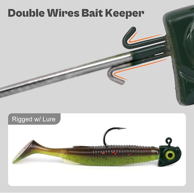 OJY&DOIIIY Swimbait Jig Heads with Chartreuse Fish Eye, 1/8 3/16 1/4 3/8 1/2oz Jigheads for Freshwater&Saltwater Fishing 10/15 Pack