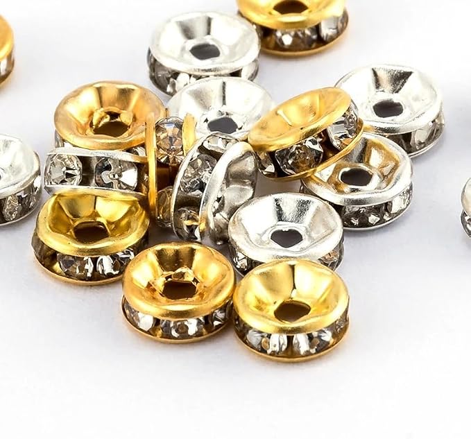 200pcs Fishing Bead Wedding Spinner Ring for Trolling Rig Walleye Rig Trout Lure Bait Inline Spinners Lure Making Supplies Bass Angler Gift