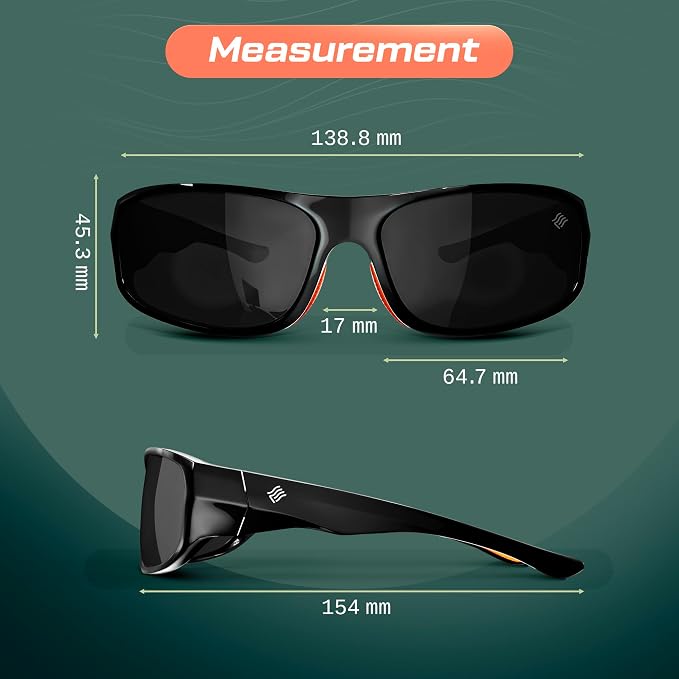STONE Floating Polarized Fishing Sunglasses for Men and Women Lightweight UV400 sport for Driving Cycling Running