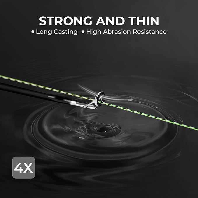 KastKing Superpower ColorShield Braided Fishing Line - Colorfast Braided Line, 100% Solution Dyed UHMWPE Fiber, Smooth & Strong Superline, Near Zero Stretch, Sensitive, High Abrasion Resistance