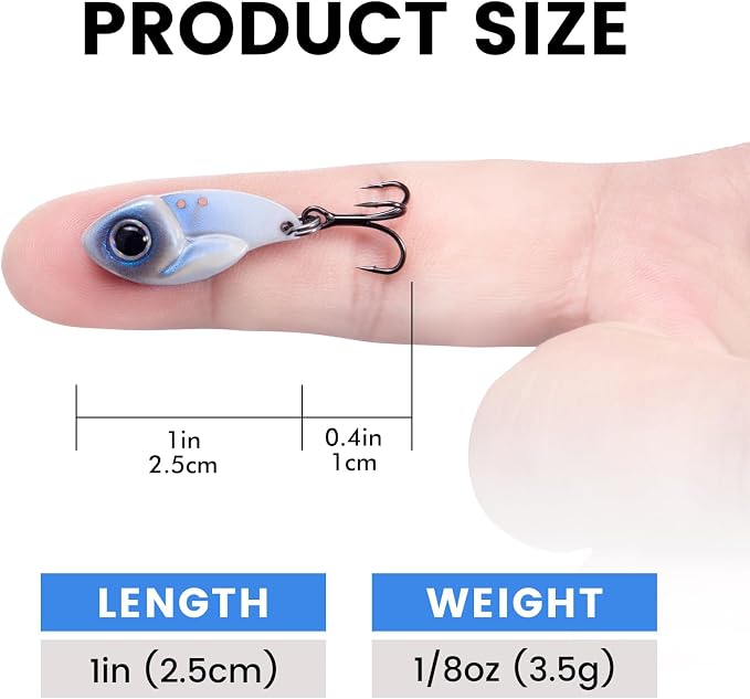 TRUSCEND Vibespinner Easy Catch Fishing Lures with BKK Hooks, Tail Spinner Baits with 4 Actions, Vibrating Swimming Flashing & Jigging for More Bites, Spoon Lures for Bass Trout Crappie Walleye Pike