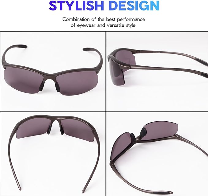 17g Polarized Sports Sunglasses for Men Women Tr90 Frame UV400 Protection Sun Glasses for Cycling Fishing Driving
