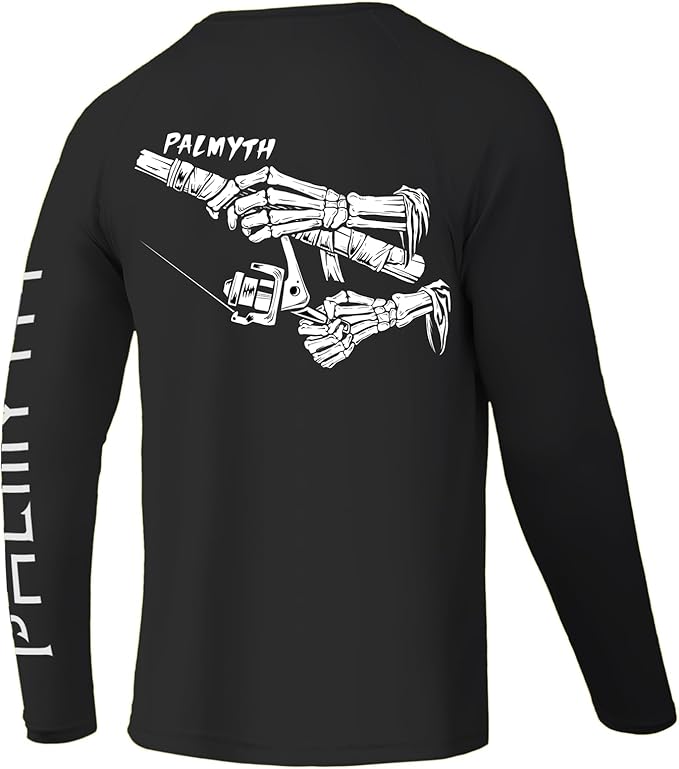 Palmyth Fishing Shirts for Men Long Sleeve UPF 50+ T Shirt Sun Protection Tee