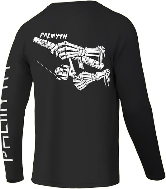 Palmyth Fishing Shirts for Men Long Sleeve UPF 50+ T Shirt Sun Protection Tee