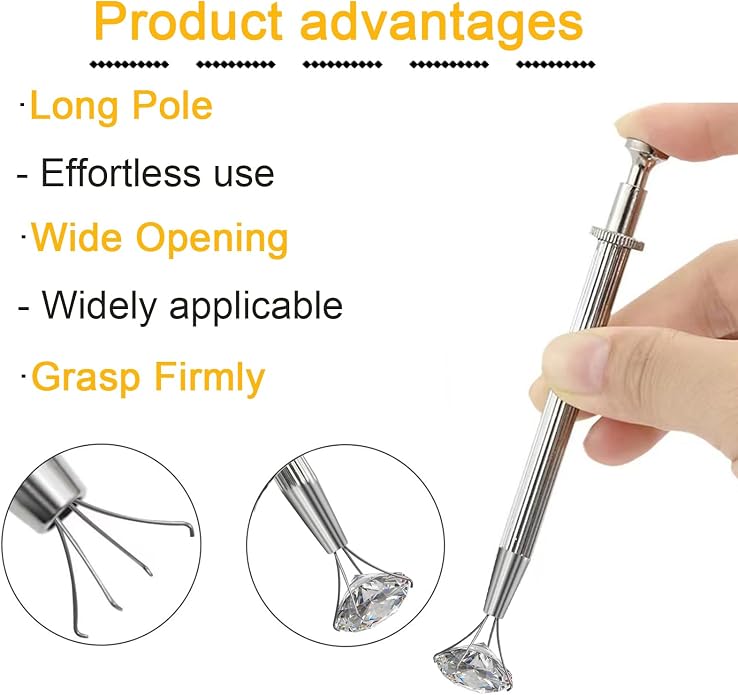 MODRSA 20g 16g 18g Piercing Taper Internal Threaded Piercing Taper Insertion Threader Tool Threadless Jewelry Changing Tool Horseshoe Nose Ring Labret Earring Studs Applicator Piercing Ball Grabber