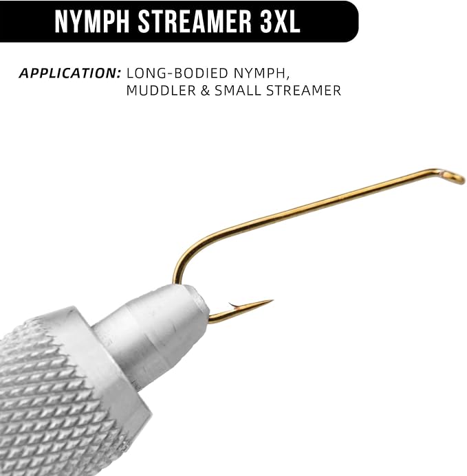 SF Fly Tying Hooks Ultra Sharp High Carbon Steel for Nymphs Wet Traditional Dry Streamers Eggs Jig Poppers Emergers Terrestrial Flies with Mini Box 100Pcs