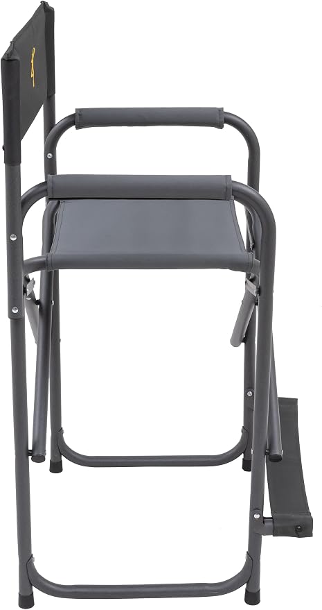 Browning Directors Chair - Outdoor Folding Chairs Made with Durable Fabric and Sturdy Aluminum/Steel Frame, with Extra Tall Seat and Flip-Down Footrest