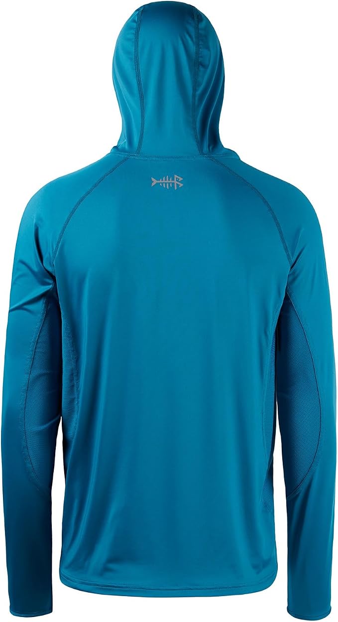 BASSDASH UPF 50+ Men’s Long Sleeve Fishing Shirt with Mask UV Neck Gaiter Hoodie