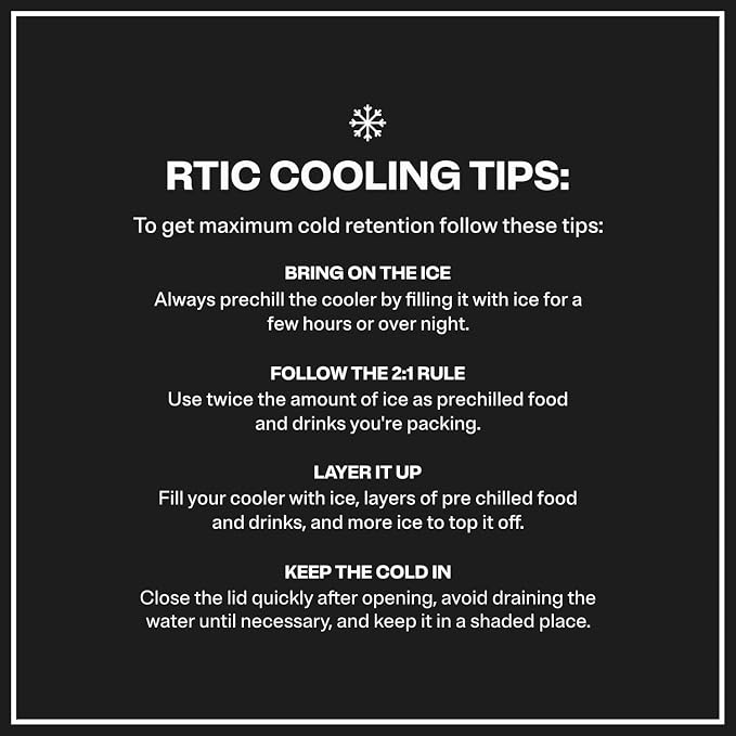 RTIC Ultra-Light 32 Quart Lightweight Hard Cooler, Insulated Portable Ice Chest 13 lbs, 48-Can Capacity, 5-Day Ice Retention, for Camping, Fishing, Beach, Boat, Picnic, Day Trip