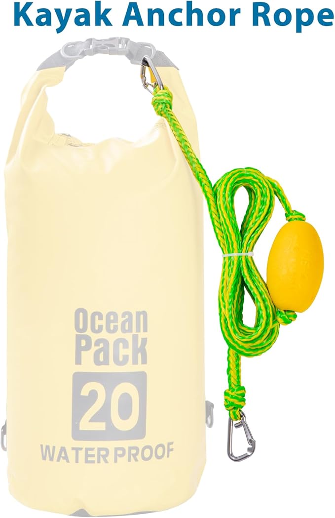 Floating Kayak Tow Rope with Clips – Quick Connect Rescue Line for Kayaks, Jet Ski Anchor Rope – Towing Rope for Tying Kayaks Together, Kayak Accessories, 12FT
