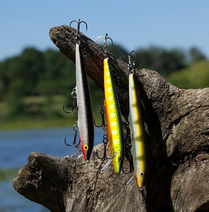 Rapala Original Floater, Balsa Minnow Lure, Topwater and Shallow Hard Bait, Trout Bass and Walleye, 2-3/4", Nordic Perch